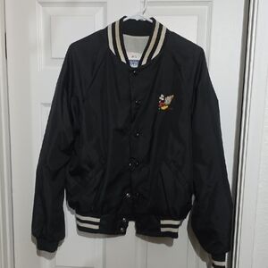 Disney Aimation Black and White Varsity Jacket